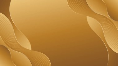 Zarif altın rengi, lüks bir arka plan. Soyut duvar kağıdı tasarımı. Davetler, ödüller, satışlar, etkinlikler, şablonlar, afişler, kartlar, kapaklar, web siteleri, sayfalar ve daha fazlası için uygundur