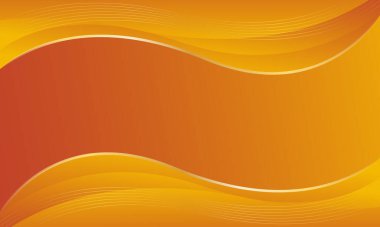 Altın çizgileri olan soyut turuncu lüks arka plan. Zarif dalga modern duvar kağıdı. Satışlar, reklamlar, etkinlikler, ödüller, web, sayfalar ve diğerleri için şablon afişi