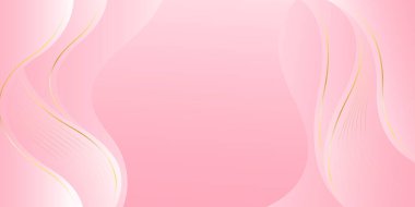 Zarif pembe lüks arka plan. Pembe güzellik, dalga şekilli, dinamik duvar kağıdı. Güzellik ürünleri, satışlar, reklamlar, sayfalar, olaylar, web ve diğerleri için şablon afişi