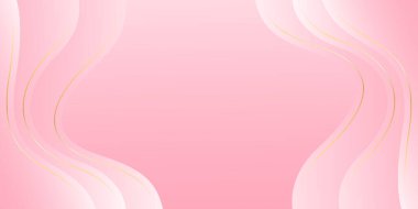 Zarif pembe lüks arka plan. Pembe güzellik, dalga şekilli, dinamik duvar kağıdı. Güzellik ürünleri, satışlar, reklamlar, sayfalar, olaylar, web ve diğerleri için şablon afişi
