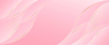 Zarif pembe lüks arka plan. Pembe güzellik, dalga şekilli, dinamik duvar kağıdı. Güzellik ürünleri, satışlar, reklamlar, sayfalar, olaylar, web ve diğerleri için şablon afişi