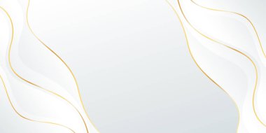 Soyut beyaz-gri, altın çizgileri olan lüks bir arka plan. Zarif gradyan modern duvar kağıtları. Şablonlar, afişler, satışlar, reklamlar, etkinlikler, ödüller, web ve sayfalar için uygundur