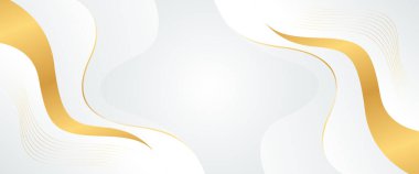 Soyut beyaz-gri, altın çizgileri olan lüks bir arka plan. Zarif gradyan modern duvar kağıtları. Şablonlar, afişler, satışlar, reklamlar, etkinlikler, ödüller, web ve sayfalar için uygundur