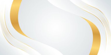 Soyut beyaz-gri, altın çizgileri olan lüks bir arka plan. Zarif gradyan modern duvar kağıtları. Şablonlar, afişler, satışlar, reklamlar, etkinlikler, ödüller, web ve sayfalar için uygundur