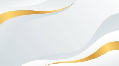 Soyut beyaz-gri, altın çizgileri olan lüks bir arka plan. Zarif gradyan modern duvar kağıtları. Şablonlar, afişler, satışlar, reklamlar, etkinlikler, ödüller, web ve sayfalar için uygundur