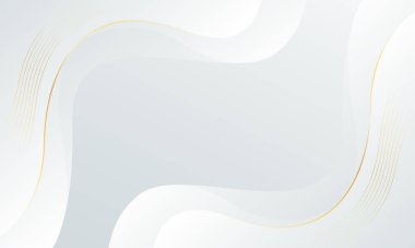 Soyut beyaz-gri, altın çizgileri olan lüks bir arka plan. Zarif gradyan modern duvar kağıtları. Şablonlar, afişler, satışlar, reklamlar, etkinlikler, ödüller, web ve sayfalar için uygundur