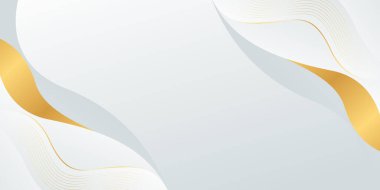 Soyut beyaz-gri, altın çizgileri olan lüks bir arka plan. Zarif gradyan modern duvar kağıtları. Şablonlar, afişler, satışlar, reklamlar, etkinlikler, ödüller, web ve sayfalar için uygundur