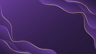 Zarif mor ve altın rengi lüks bir arka plan. Davetler, ödüller, satışlar, etkinlikler, kartlar, şablonlar, afişler, kapaklar, web siteleri, sayfalar ve daha fazlası için soyut modern tasarım