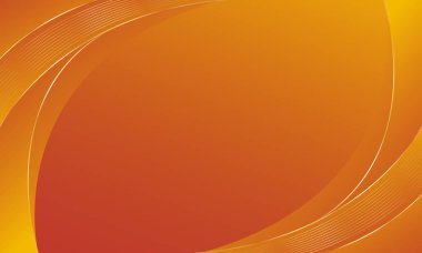 Lüks Eğri Altın Çizgileri olan zarif Soyut Turuncu Arkaplan. Satışlar, reklamlar, davetiyeler, ödüller, şablonlar, afişler, posterler, web ve sayfalar için elverişli