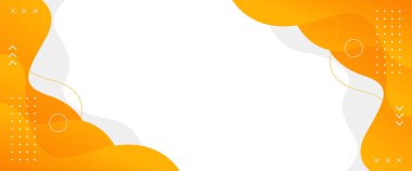 Geometrik şekilli soyut turuncu sıvı dalga arka planı. Modern dinamik duvar kağıdı. Satışlar, iş, reklamlar, etkinlikler, web, sayfalar ve diğerleri için şablon afişi