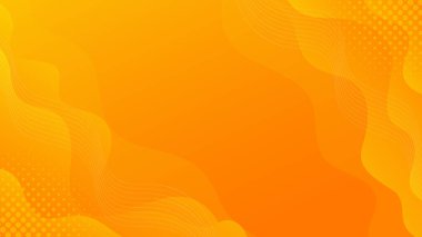 Parlak turuncu-sarı, soyut sıvı dalga arkaplanı, yarım tonlu, modern dinamik duvar kağıdı. Şablonlar, satış afişleri, işletmeler, reklamlar, web ve sayfalar için elverişli