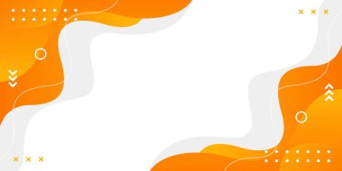 Geometrik şekilli soyut turuncu sıvı dalga arka planı. Modern dinamik duvar kağıdı. Satışlar, iş, reklamlar, etkinlikler, web, sayfalar ve diğerleri için şablon afişi