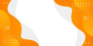 Geometrik şekilli soyut turuncu sıvı dalga arka planı. Modern dinamik duvar kağıdı. Satışlar, iş, reklamlar, etkinlikler, web, sayfalar ve diğerleri için şablon afişi