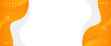 Geometrik şekilli soyut turuncu sıvı dalga arka planı. Modern dinamik duvar kağıdı. Satışlar, iş, reklamlar, etkinlikler, web, sayfalar ve diğerleri için şablon afişi