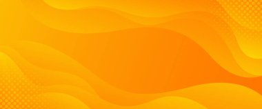 Parlak turuncu-sarı, soyut sıvı dalga arkaplanı, yarım tonlu, modern dinamik duvar kağıdı. Şablonlar, satış afişleri, işletmeler, reklamlar, web ve sayfalar için elverişli