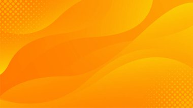 Parlak turuncu-sarı, soyut sıvı dalga arkaplanı, yarım tonlu, modern dinamik duvar kağıdı. Şablonlar, satış afişleri, işletmeler, reklamlar, web ve sayfalar için elverişli
