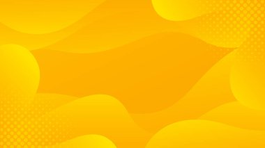 Parlak turuncu dinamik soyut arkaplan. Modern eğimli turuncu renk. Satışlar, etkinlikler, tatiller, partiler ve düşüşler için yeni bir şablon. Yumuşak gölgeli dalgalanan şekiller