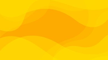 Parlak sarı dinamik soyut arka plan. Modern limon turuncu rengi. İnternet, sayfalar, satışlar, etkinlikler, tatiller, partiler ve düşüşler için yeni şablon afişi. Yumuşak gölgeli dalgalanan şekiller