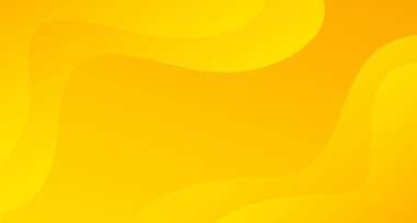 Parlak sarı dinamik soyut arka plan. Modern limon turuncu rengi. İnternet, sayfalar, satışlar, etkinlikler, tatiller, partiler ve düşüşler için yeni şablon afişi. Yumuşak gölgeli dalgalanan şekiller