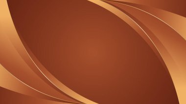 Zarif altın bronz arka planı ve pürüzsüz kıvrımları var. Şablonlar, afişler, kapaklar, satışlar, iş dünyası, etkinlikler, ödüller, web sayfaları ve daha fazlası için soyut duvar kağıdı tasarımı