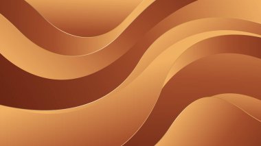 Zarif altın bronz arka planı ve pürüzsüz kıvrımları var. Şablonlar, afişler, kapaklar, satışlar, iş dünyası, etkinlikler, ödüller, web sayfaları ve daha fazlası için soyut duvar kağıdı tasarımı