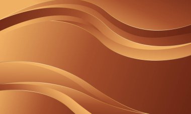 Zarif altın bronz arka planı ve pürüzsüz kıvrımları var. Şablonlar, afişler, kapaklar, satışlar, iş dünyası, etkinlikler, ödüller, web sayfaları ve daha fazlası için soyut duvar kağıdı tasarımı