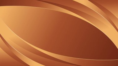 Zarif altın bronz arka planı ve pürüzsüz kıvrımları var. Şablonlar, afişler, kapaklar, satışlar, iş dünyası, etkinlikler, ödüller, web sayfaları ve daha fazlası için soyut duvar kağıdı tasarımı