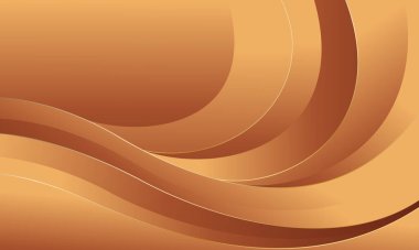 Zarif altın bronz arka planı ve pürüzsüz kıvrımları var. Şablonlar, afişler, kapaklar, satışlar, iş dünyası, etkinlikler, ödüller, web sayfaları ve daha fazlası için soyut duvar kağıdı tasarımı