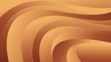Zarif altın bronz arka planı ve pürüzsüz kıvrımları var. Şablonlar, afişler, kapaklar, satışlar, iş dünyası, etkinlikler, ödüller, web sayfaları ve daha fazlası için soyut duvar kağıdı tasarımı