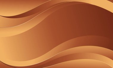 Zarif altın bronz arka planı ve pürüzsüz kıvrımları var. Şablonlar, afişler, kapaklar, satışlar, iş dünyası, etkinlikler, ödüller, web sayfaları ve daha fazlası için soyut duvar kağıdı tasarımı