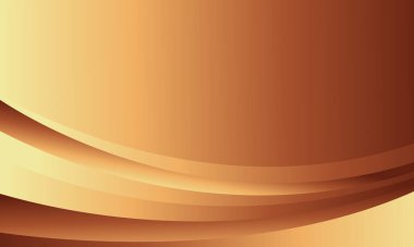 Zarif altın bronz arka planı ve pürüzsüz kıvrımları var. Şablonlar, afişler, kapaklar, satışlar, iş dünyası, etkinlikler, ödüller, web sayfaları ve daha fazlası için soyut duvar kağıdı tasarımı