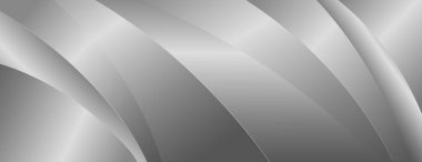 Düzgün kıvrımlı, soyut gümüş metalik arka plan. Web siteleri, başlıklar, satış şablonları, iş ilanları, ödüller, etkinlikler ve daha fazlası için şık lüks afiş tasarımı