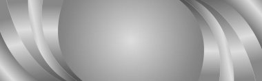Düzgün kıvrımlı, soyut gümüş metalik arka plan. Web siteleri, başlıklar, satış şablonları, iş ilanları, ödüller, etkinlikler ve daha fazlası için şık lüks afiş tasarımı