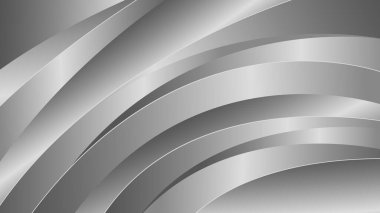Zarif soyut gümüş metalik arka plan. Şatafatlı kıvrımlı duvar kağıdı. Şablonlar, pankartlar, kapaklar, satışlar, iş, etkinlikler, ödüller, web siteleri, sayfalar ve daha fazlası için uygundur