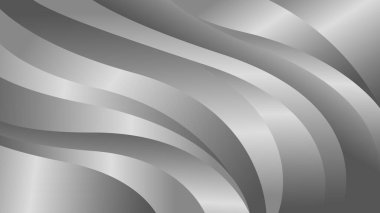 Zarif soyut gümüş metalik arka plan. Lüks dalga tasarımı. Şablonlar, pankartlar, kapaklar, satışlar, iş, etkinlikler, ödüller, web siteleri, sayfalar ve daha fazlası için uygundur