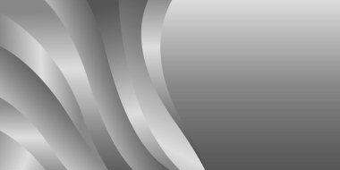 Zarif soyut gümüş metalik arka plan. Lüks dalga tasarımı. Şablonlar, pankartlar, kapaklar, satışlar, iş, etkinlikler, ödüller, web siteleri, sayfalar ve daha fazlası için uygundur