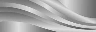 Zarif soyut gümüş metalik arka plan. Lüks dalga tasarımı. Şablonlar, pankartlar, kapaklar, satışlar, iş, etkinlikler, ödüller, web siteleri, sayfalar ve daha fazlası için uygundur