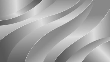 Zarif soyut gümüş metalik arka plan. Lüks dalga tasarımı. Şablonlar, pankartlar, kapaklar, satışlar, iş, etkinlikler, ödüller, web siteleri, sayfalar ve daha fazlası için uygundur
