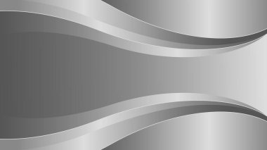 Zarif soyut gümüş metalik arka plan. Lüks dalga tasarımı. Şablonlar, pankartlar, kapaklar, satışlar, iş, etkinlikler, ödüller, web siteleri, sayfalar ve daha fazlası için uygundur