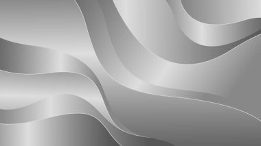 Zarif soyut gümüş metalik arka plan. Lüks dalga tasarımı. Şablonlar, pankartlar, kapaklar, satışlar, iş, etkinlikler, ödüller, web siteleri, sayfalar ve daha fazlası için uygundur