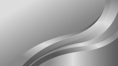 Zarif soyut gümüş metalik arka plan. Lüks dalga tasarımı. Şablonlar, pankartlar, kapaklar, satışlar, iş, etkinlikler, ödüller, web siteleri, sayfalar ve daha fazlası için uygundur