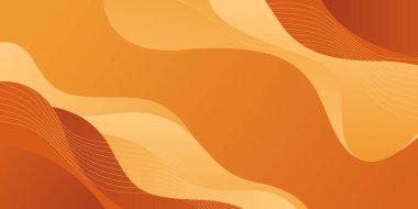 Soyut turuncu, kahverengi ve bej rengi dalga arkaplanı, sonbahar temalı duvar kağıdı, mevsimsel şablonlar, afişler, posterler, sunumlar, iniş sayfaları ve web siteleri için uygun