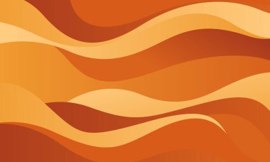 Soyut turuncu, kahverengi ve bej rengi dalga arkaplanı, sonbahar temalı duvar kağıdı, mevsimsel şablonlar, afişler, posterler, sunumlar, iniş sayfaları ve web siteleri için uygun