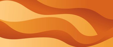 Soyut turuncu, kahverengi ve bej renkli dalga arkaplanı. Modern pankart tasarımı. Şablonlar, satış afişleri, etkinlikler, web siteleri, başlıklar ve daha fazlası için uygundur