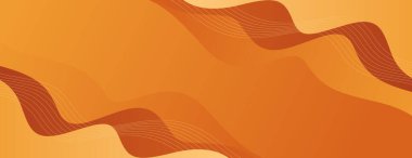 Soyut turuncu, kahverengi ve bej renkli dalga arkaplanı. Modern pankart tasarımı. Şablonlar, satış afişleri, etkinlikler, web siteleri, başlıklar ve daha fazlası için uygundur