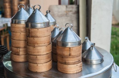 Dim sum buharlı sepet