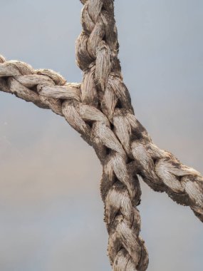 Eski püskü naylon ağ halatı