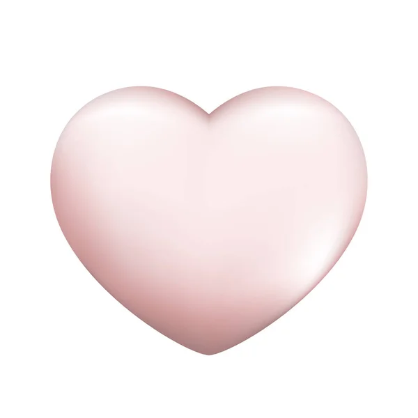 Realistic Purple Heart Decorative Spring Romantic Icon Cartoon Love Symbol — Stock Vector