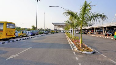 Bangalore,Karnataka,India-October 26 2022: Premises of Sir M Visvesvaraya Terminal or SMVB premises at golden hour at evening. Indian Railway station located in Baiyyapanahalli, Bangalore.