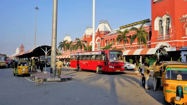 Chennai Tamilnadu India December 2022 Puratchi Thalaivar Mgr Centraal Station — Stockfoto